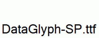 DataGlyph-SP.ttf