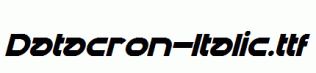 Datacron-Italic.ttf