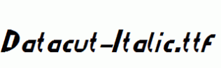 Datacut-Italic.ttf