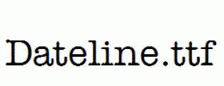 Dateline.ttf