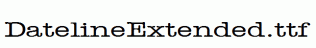 DatelineExtended.ttf