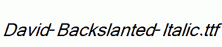 David-Backslanted-Italic.ttf