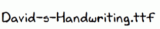 David-s-Handwriting.ttf