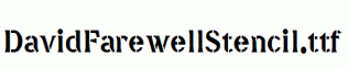 DavidFarewellStencil.ttf