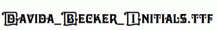Davida_Becker_Initials.ttf