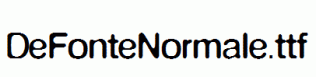 DeFonteNormale.ttf