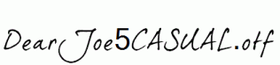 DearJoe5CASUAL.otf