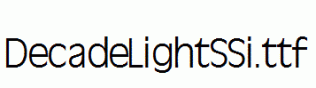DecadeLightSSi.ttf