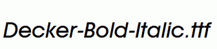 Decker-Bold-Italic.ttf