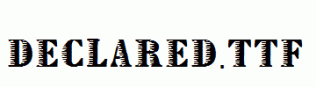 Declared.ttf