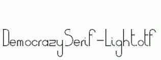 DemocrazySerif-Light.otf