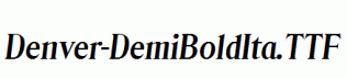 Denver-DemiBoldIta.ttf
