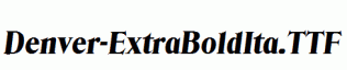 Denver-ExtraBoldIta.ttf
