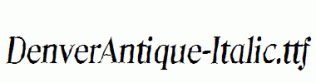 DenverAntique-Italic.ttf