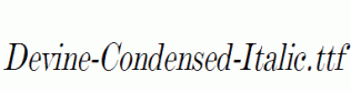 Devine-Condensed-Italic.ttf