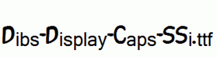 Dibs-Display-Caps-SSi.ttf