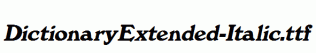 DictionaryExtended-Italic.ttf