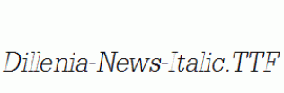 Dillenia-News-Italic.ttf
