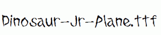 Dinosaur-Jr-Plane.ttf