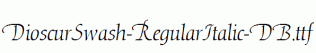 DioscurSwash-RegularItalic-DB.ttf