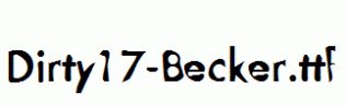 Dirty17-Becker.ttf