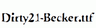 Dirty21-Becker.ttf