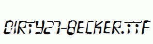 Dirty27-Becker.ttf