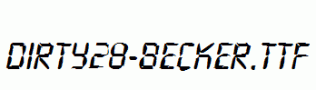 Dirty28-Becker.ttf