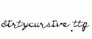DirtyCursive.ttf