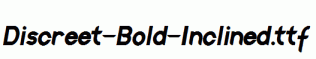 Discreet-Bold-Inclined.ttf
