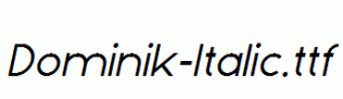 Dominik-Italic.ttf