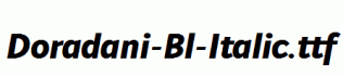 Doradani-Bl-Italic.ttf