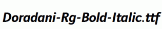 Doradani-Rg-Bold-Italic.ttf