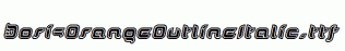 DorisOrangeOutlineItalic.ttf