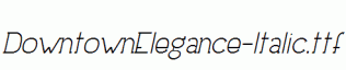 DowntownElegance-Italic.ttf