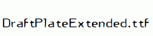 DraftPlateExtended.ttf
