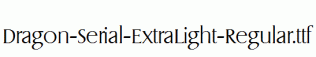 Dragon-Serial-ExtraLight-Regular.ttf
