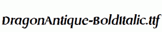 DragonAntique-BoldItalic.ttf
