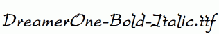 DreamerOne-Bold-Italic.ttf