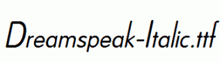 Dreamspeak-Italic.ttf