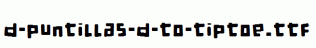 d-puntillas-d-to-tiptoe.ttf