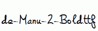 de-Manu-2-Bold.ttf