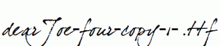 dearJoe-four-copy-1-.ttf