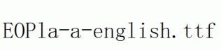 EOPla-a-english.ttf