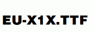 EU-X1X.ttf