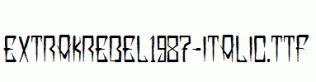 EXTRAKREBEL1987-Italic.ttf