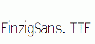 EinzigSans.ttf
