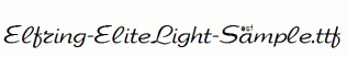 Elfring-EliteLight-Sample.ttf