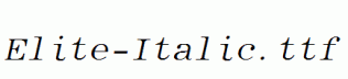 Elite-Italic.ttf