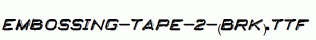 Embossing-Tape-2-(BRK).ttf